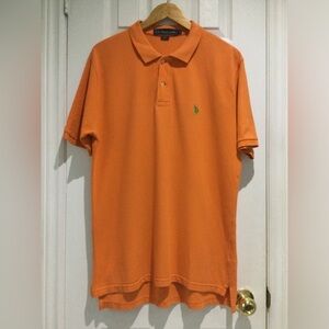 U.S. Polo Assn Classic Orange Shirt with Embroidered Logo
